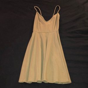Sage Green Forever 21 Fit and Flare Sundress